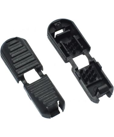 Lyxtiorn 20 Pack Black Plastic Cord Locks - Oval Toggle Stopper for Fastening - Durable Single Hole End Sliders - Ideal for Cords Drawstrings & More - Buy Online on GoSupps.com