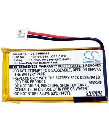 PRUVA Battery for Plantronics Supra Plus Wireless Headsets C - 240mAh Compatible P/N: 202599-03 64327-01 64399-01 64399-03 Fast International Shipping - Buy Online on GoSupps.com