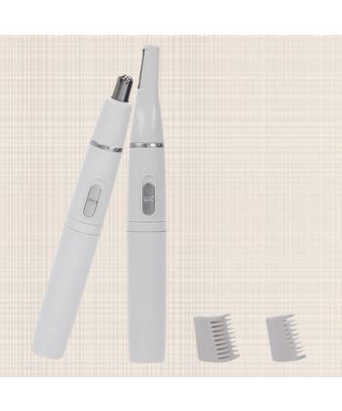 FRCOLOR Eyebrow Trimmer & Nose Hair Cutter - 2 Pcs Electric Facial Hair Removal Razor Portable White - Buy Online on GoSupps.com