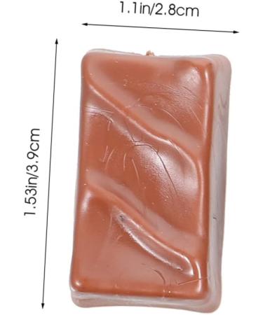 FAVOMOTO 12 Pcs Simulation Chocolate Realistic Artificial Dessert Chocolate Replica Fake Cake Candy in Bulk Cake Decor Educational Chocolate Model Desktop Children Toy 3d Pvc Window Biscuit 3.9X2.8X1.8CMx2pcs 1 - Buy Online on GoSupps.com