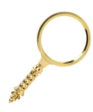 Handheld Magnifier Metal Handle Pocket Magnifier Large 80 Mm 10X Zoom in Lens Sturdy Metal Neck and Rim Quality Real Glass Precision Lens Magnifier Good Times