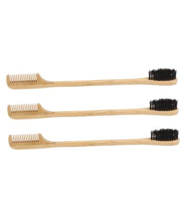 FOMIYES Eyebrow Comb with Wooden Handle Wooden Spools Eyelash Shaping Comb Makeup Comb Eyebrow Application Brush Eyelash Separator Brow Brush Wood Tools Make up Bristles Mascara