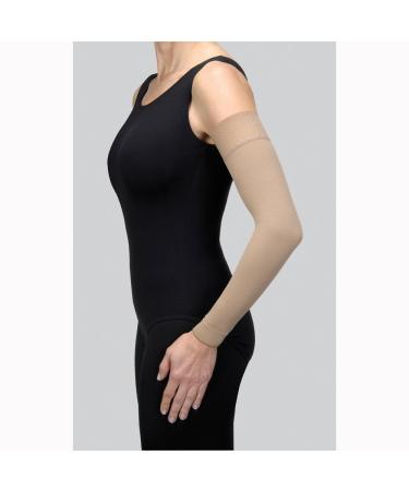 BSN Medical 102239 Jobst Bella Strong Arm Sleeve with Silicone Band, 15-20 mmHg, Long, Size 9, Black