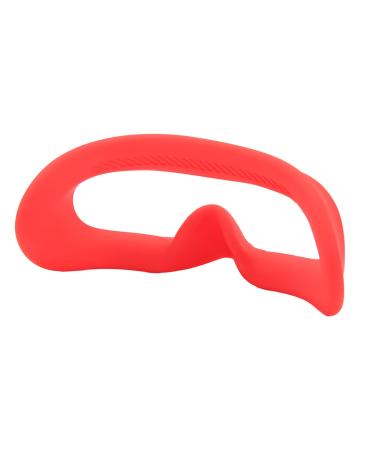 Hztyyier drone glasses facial plate easy to clean non-slip texture precise form opening silicone protective drone glasses eye cushion for exchange (red)