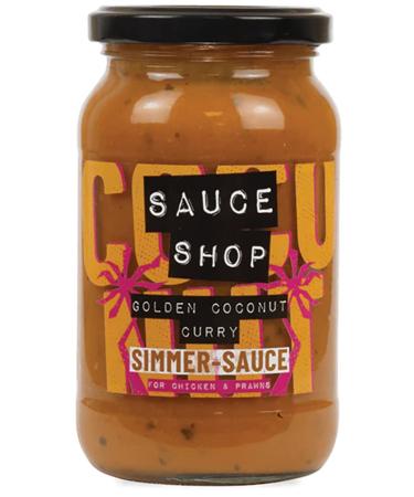 Sauce Shop | Golden Coconut Simmer Sauce | Indian Cooking Sauce | Vegan-Friendly | 360g - Buy Online on GoSupps.com