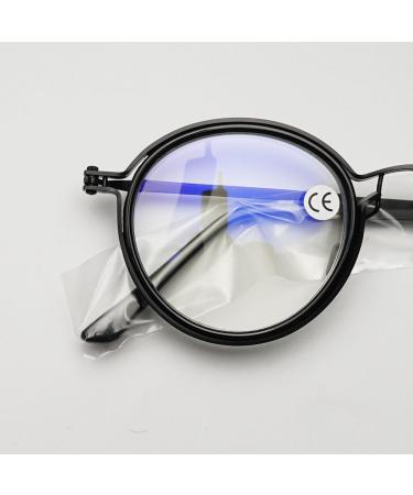 Koosufa Round Progressive Multifocal Anti-Blue Light Reading Glasses for Men & Women - Retro Metal Frame - Visual Aid for Work - Available in 1.0 to 4.0 Strengths - Buy Online on GoSupps.com