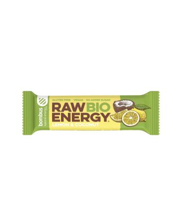 RAW ENERGY BIO lemon coconut bar (gluten free) 50 g Bombus