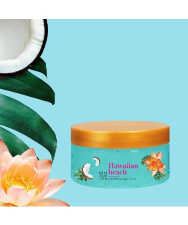Exfoliating Sugar Scrub for Women & Men Hawaiian Beach Scent 10 oz | Moisturizing Body Exfoliator with Natural Sugar Crystals Smooth & Refreshing Skin Care - Buy Online on GoSupps.com