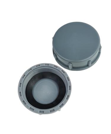 Qrity 2x kitchen sieve 45 mm G1 Interior thread drain pipe locking cap pipe cap for sealing compounds and pipe-ended leakap-45mm