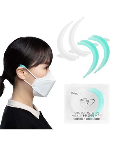 Mask Ear Protector(2 Pairs) Silicone Ear Protectors for mask Mask Ear Protectors Ear Protectors Hook Ear Protection Caps