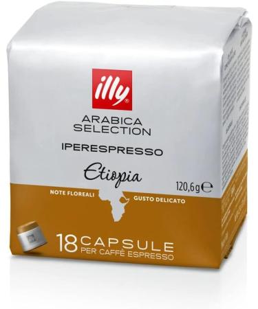 Illy 6 packs of 18 capsules Monoarabica Ethiopia Copper - Buy Online on GoSupps.com