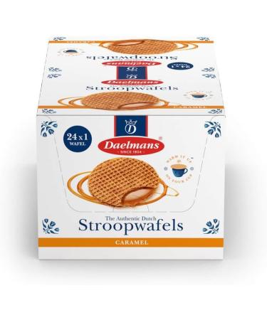 Daelmans Stroopwafels - Caramel Waffles 39 g x 24 (Single Pack) in a Box - Authentic Dutch Caramel Waffle - Stroopwaffles - Buy Online on GoSupps.com