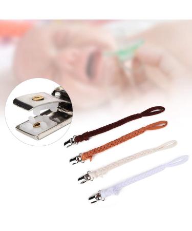 Buy SH-RUIDU Baby Schnuller Clamps - 4 DIY Pacifier Clips Stainless Steel Duck Beak Anti-Loss Straps for Boys & Girls - International Shipping Available - Buy Online on GoSupps.com
