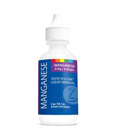 Taste N' Score Manganese Liquid Ionic Mineral Supplement 100% Pure 6 mg 118 Servings