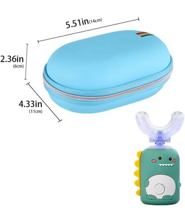 Leayjeen Travel Case for Kids Electric Toothbrush - Compatible with KAQINWX/KRX/Yodabai - U-Shaped Ultrasonic Rechargeable Toothbrush Case (Blue) - Smart Timer - Case Only - Buy Online on GoSupps.com