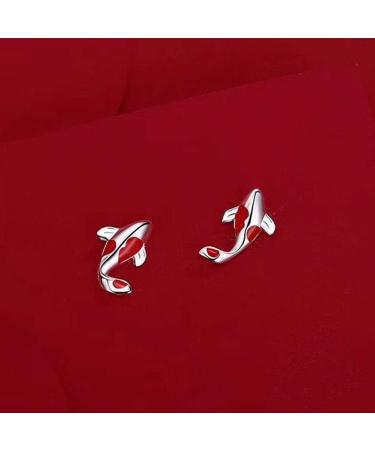 Feyley Minimalist Earrings for Women | Trendy Color Matching Pins | Fashionable Fish Stud Earrings | Perfect Couple Jewelry Gifts - Buy Online on GoSupps.com