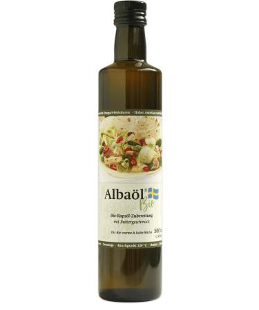 Alba l ALBA L Organic - Swedish rapeseed oil preparation with a buttery taste organic quality 500 ml (3 x 500 ml bottles)