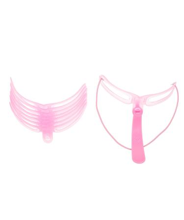 3 Sets Eyebrow Aid Eyebrow Ruler Plastic Household Eyebrow Stencil Card Eyebrow Shape Travel