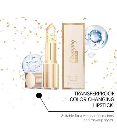 TSYIDUI Transferproof Color Changing LipstickGold Crystal Ph Lipstick Color ChangingClear lipstick That Changes colorLong Lasting 24 Hours Moisturizing Glossy Shine Lip Gloss for Women 1pcs - Buy Online on GoSupps.com