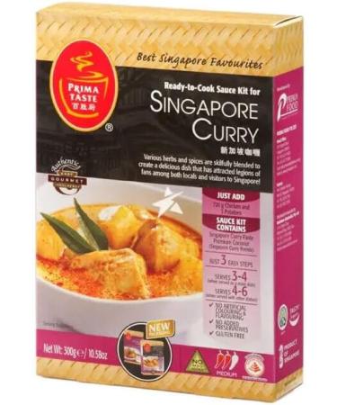 Prima Taste Laksa Rendang & Singapore Curry Sauce Cooking Kit (Pack of 3) HALAL - Buy Online on GoSupps.com