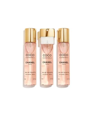 Chanel - Coco Mademoiselle Twist & Spray Eau De Toilette Refill 3x20ml/0.7oz Rose 0.7 Fl Oz (Pack of 3) - Buy Online on GoSupps.com