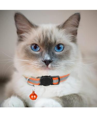 Hepplly 6-Pack Reflective Cat Collars Quick Release with Bell - Orange Kittens | International Shipping - Buy Online on GoSupps.com