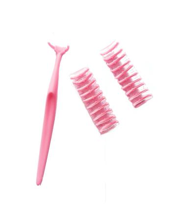 Artibetter Reusable Floss Holder - Dental Flosser Handle with 20 Pink Refill Heads for Effective Oral Care | International Shipping Available - Buy Online on GoSupps.com