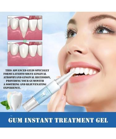 Neslemy Gum Shield Therapy Gel Gum Repair Treatment Gel Dentizen Gum Therapy Gel Teeth Whitening Essence Pen Deeply Cleaning Gums Enhances Overall Gum Health (2 PCS) - Buy Online on GoSupps.com