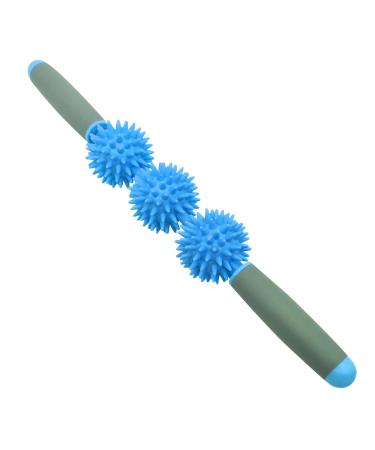 LmiTln Fascia Muscle Roller, Neck and Back Massager for Cellulite and Sore Muscles, Trigger Point Body Roller Deep Tissue Massage Stick for Muscle Soreness and Skin Firmness(Blue))