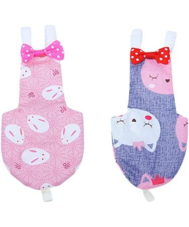 PETPOP 2Pcs Bird Diaper Parrot Flight Suit for Cockatiel & Parakeet (Random Style) - 13.5 x 6.8 x 0.3 cm - Buy Online on GoSupps.com