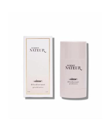 Agent Nateur (aime) Probiotic Natural Deodorant | Luxury Aluminum-Free Non-Toxic Skincare (1.7 oz) - Shop Internationally - Buy Online on GoSupps.com