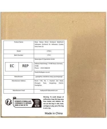 Mouse Deluxe Ears Headband Maleficent Halloween Headband For Halloween Cosplay Party Favor (2) - Buy Online on GoSupps.com