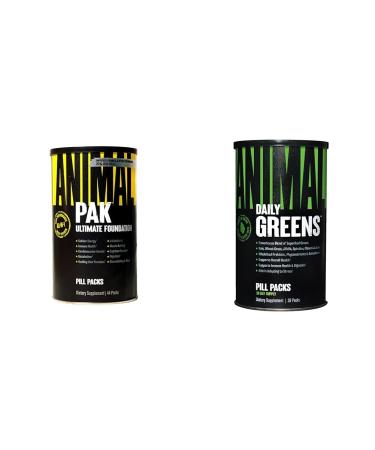 Animal Pak - Convenient All-in-One Vitamin & Supplement Pack - Zinc & Greens Pak - Chlorophyll