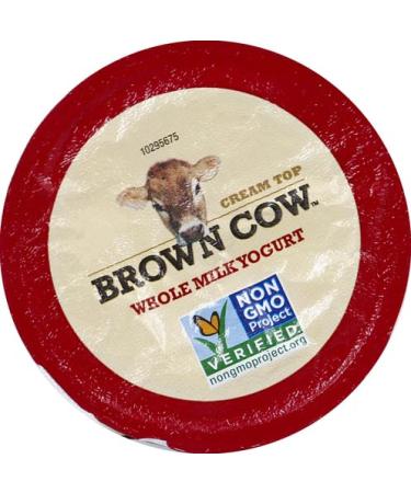 Brown Cow Cream Top Cherry Vanilla Whole Milk Yogurt - 5.3 oz. Cup - Buy Online on GoSupps.com