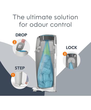 Diaper Genie Complete Diaper Pail Gift Set Grey - AMAZON EXCLUSIVE - comes with 3 Diaper Pail Refills - Buy Online on GoSupps.com