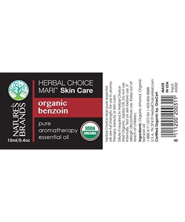 Buy Organic Benzoin Essential Oil by Herbal Choice Mari - 0.3 Fl Oz - No Toxic Chemicals - TSA-Approved Travel Size - International Shipping Available - Buy Online on GoSupps.com