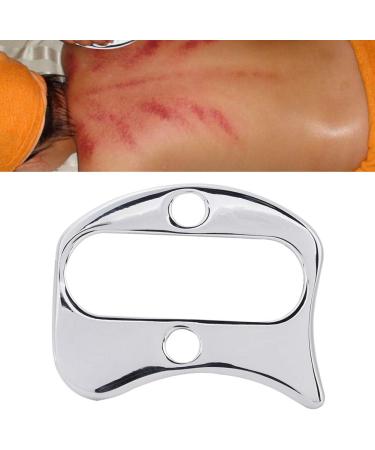 Verdant Touch Stainless Steel Gua Sha Massage Plate - Pain Relief Scraping Tool for Body Therapy - Buy Online on GoSupps.com