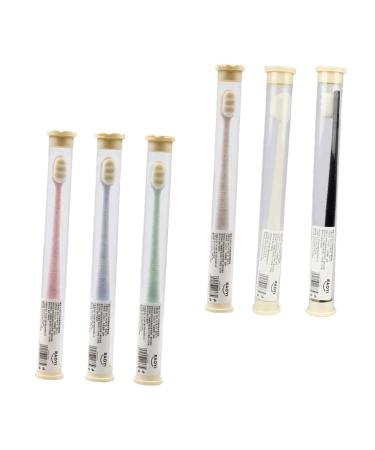 Healvian 12 pc wangan hair toothbrush toothbrushes biodegradable toothbrush extra soft toothbrush travel toothbrush tools for dental care toothbrush for gum care household