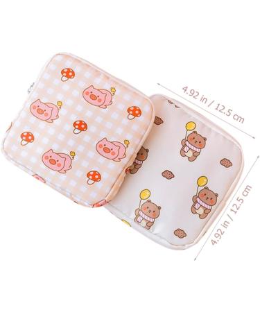 Compact Period Storage: Healeved 20 STK Aunt Towel & Tampon Holder - Travel-Friendly Hygiene Bag for Teens - Buy Online on GoSupps.com