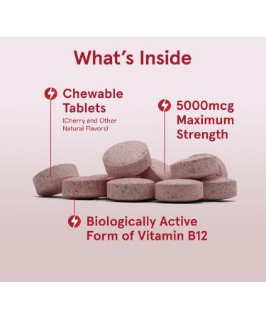 M thyle B-12 v g talien 5 000 mcg force maximale cerise m cher 60 comprim s - Buy Online on GoSupps.com