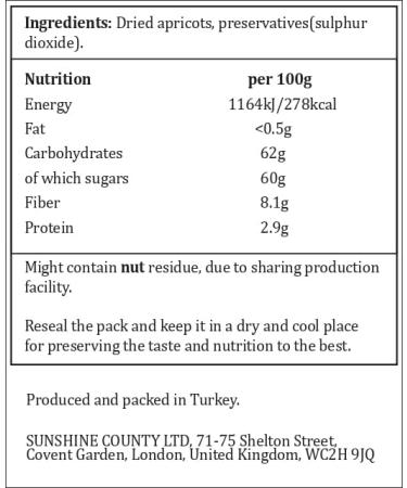 Sunshine County Dried Apricots 800g - Buy Online on GoSupps.com