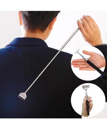 3-Piece Stainless Steel Telescopic Back Scratcher Set - Portable & Ergonomic Design for Ultimate Comfort - Buy Online on GoSupps.com