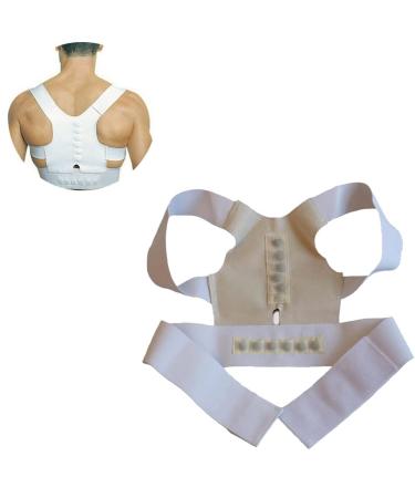 MDLIAN Corrector Back Straight Brace - Magnetic Posture Support Corset for Men & Women - 4X-Large | Lumbar Corrective Therapy - Buy Online on GoSupps.com