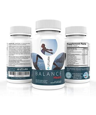 LFI Labs Heart Health Supplement with Natural Herbs, B-Complex, Vitamin C, Folic Acid & More - Promote Balanced Blood Pressure - Buy Online on GoSupps.com