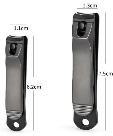 HCHGJKN Nail Clippers Nail Clippers Manicure Tools Stainless Steel Die-cast Zinc Alloy Nail Clippers Black Size Nail Clippers With File(S) - Buy Online on GoSupps.com