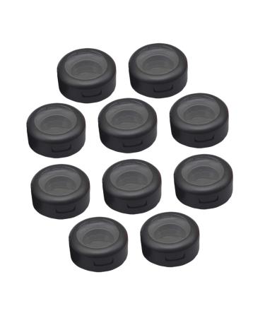 FRCOLOR 10 Sets Boxes Eye Shadow Box Travel Containers for Creams Eye Shade Face Cream Container Portable Eyeshadow Container Empty Eyeshadow Organizer Mini Lotion 3.8X3.8X1.9CM Black 1