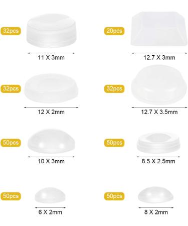 Buy Self-Adhesive Rubber Buffers | 316 Elastic Stop Buffers for Glass & Furniture | Protective Nips - 8 Sizes Available - Buy Online on GoSupps.com
