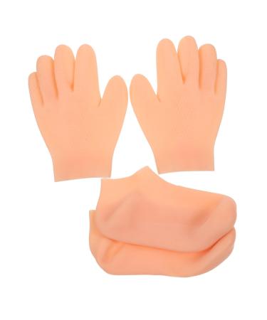 SOESFOUFU 1 Set Beauty Gloves Socks Moisturizing Gloves Waterproof Socks Womens Socks Hand Gloves Moisturizing Overnight Moisturizing Hand Gloves Elasticity Sebs Miss Lotion