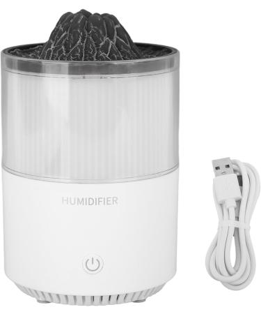 Buy Colourful Flame Essential Oil Diffuser - Ultra Silent Aromatherapy with LED Lights & Volcano Design - 200ml (White) - Shop Internationally - Buy Online on GoSupps.com