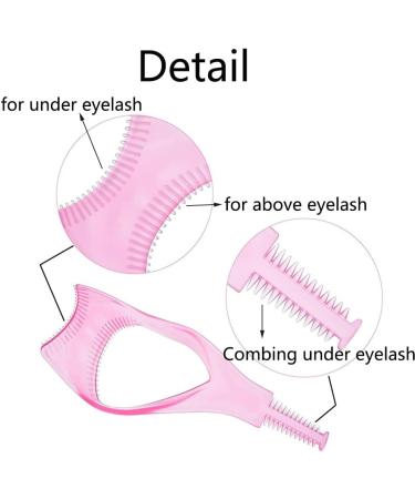 2Pcs Mascara Shield Makeup Eyelash Tool Upper Lower Eye Lashes Protector Applicator Guide Helper With Eyelash Comb - Buy Online on GoSupps.com
